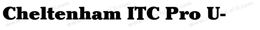 Cheltenham ITC Pro U字体转换